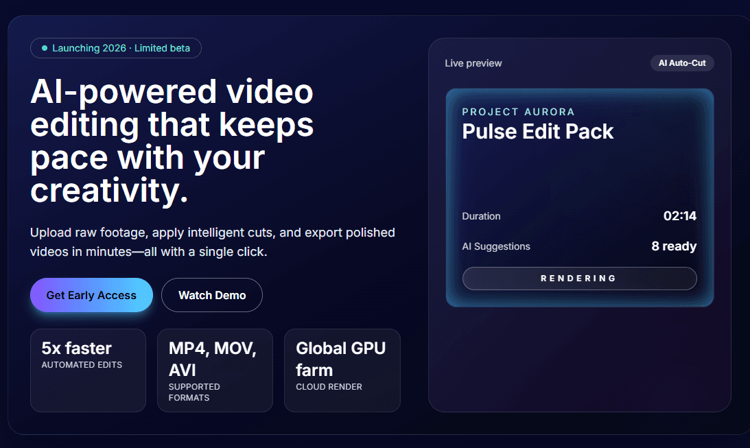 AIVideo – AI Video Editing Studio