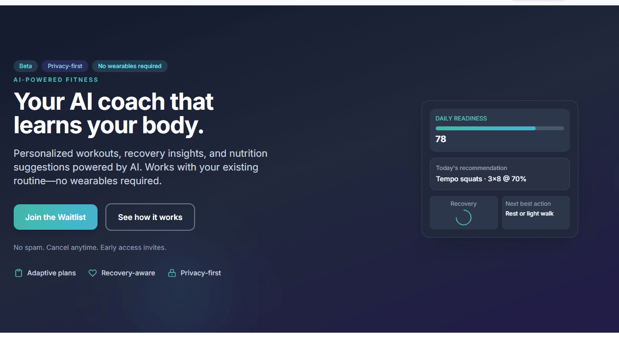 PulseAI ? AI-Powered Fitness Tracker