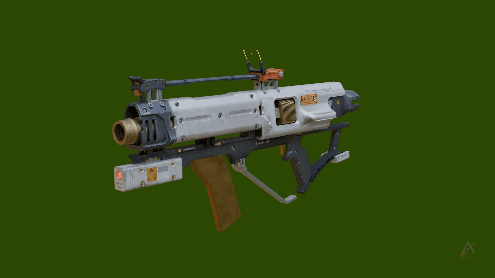 Alien Electric Blaster 3D Model