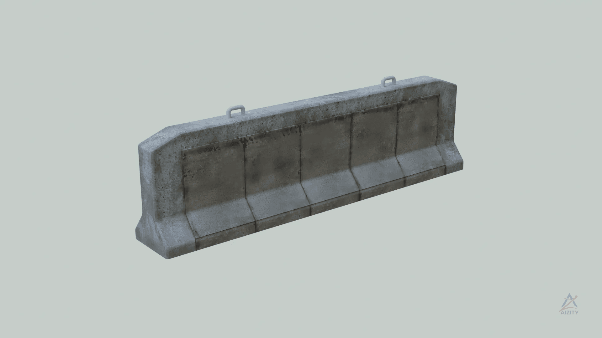Concrete Barrier 3D Model