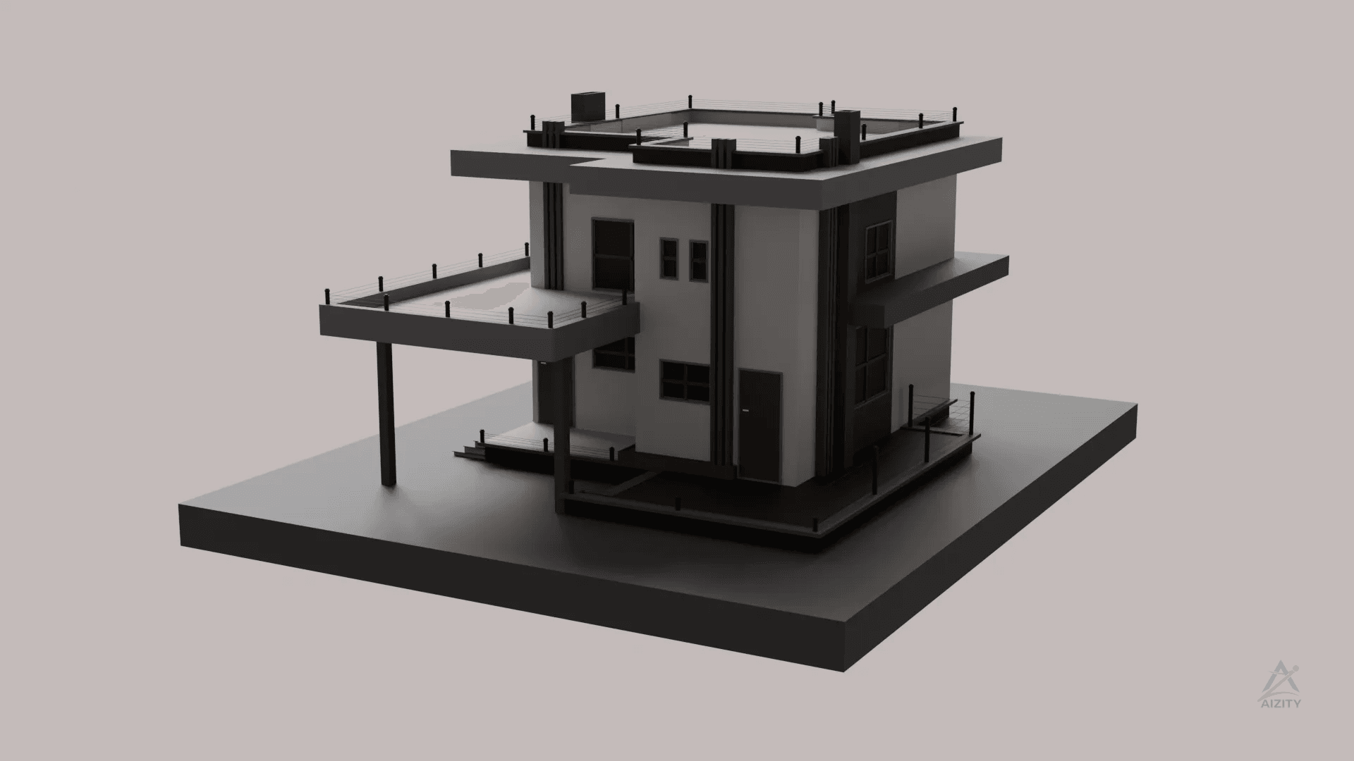 Modern Luxury Villa House Building – 3D Model