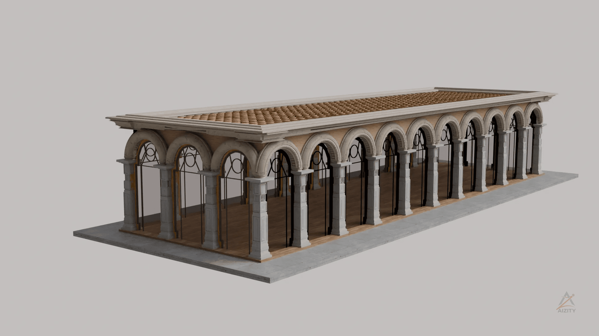 Modern Luxury Wedding Arch House – 3D Model