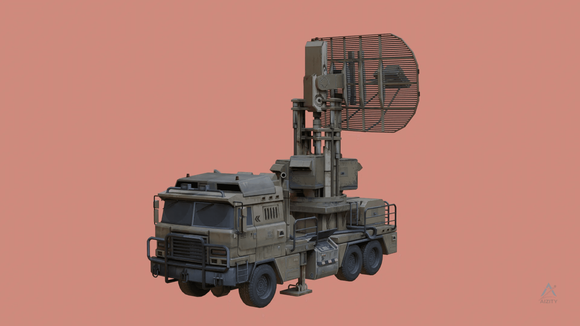 Renault TRM Radar Truck – 3D Model