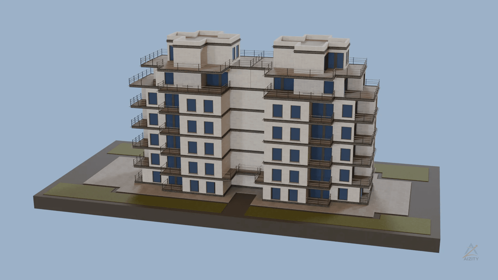 Residential Complex – Modern Apartment 3D Model