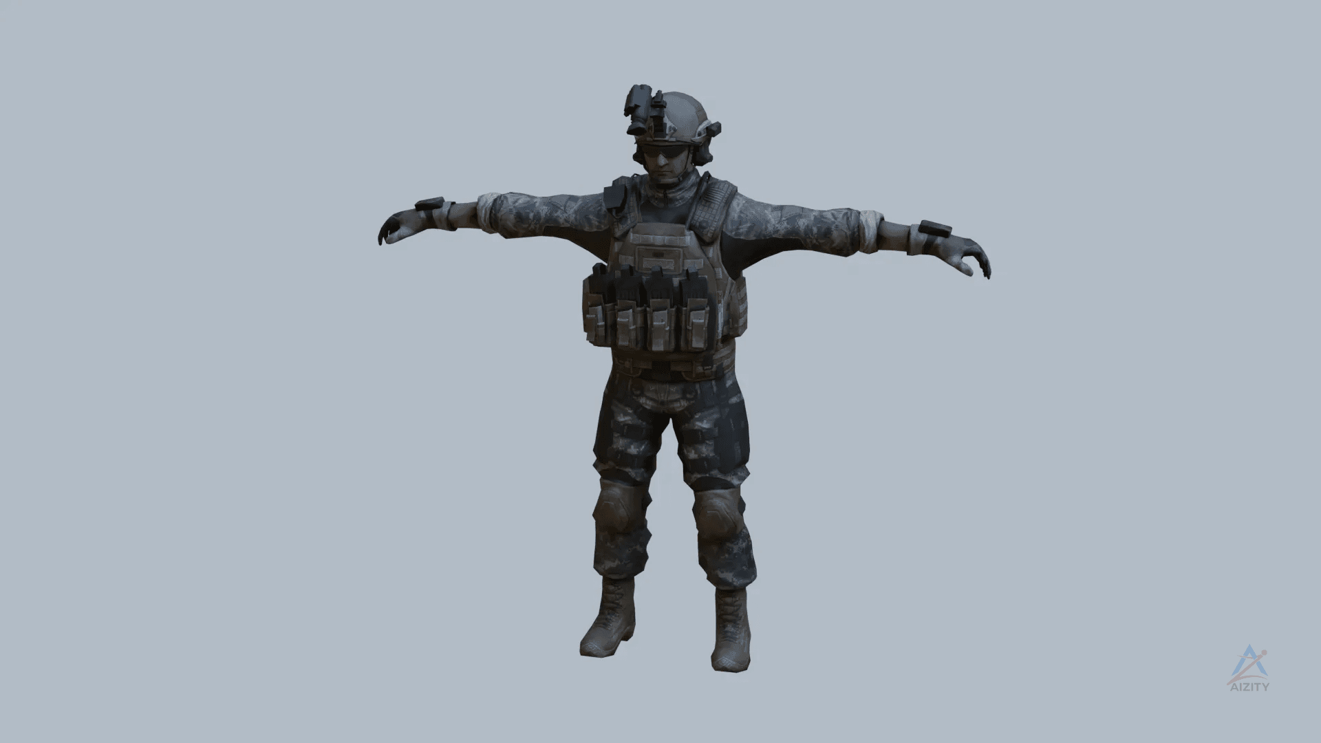 Special Task Force 3D Model – Rigged For Blender 5.1