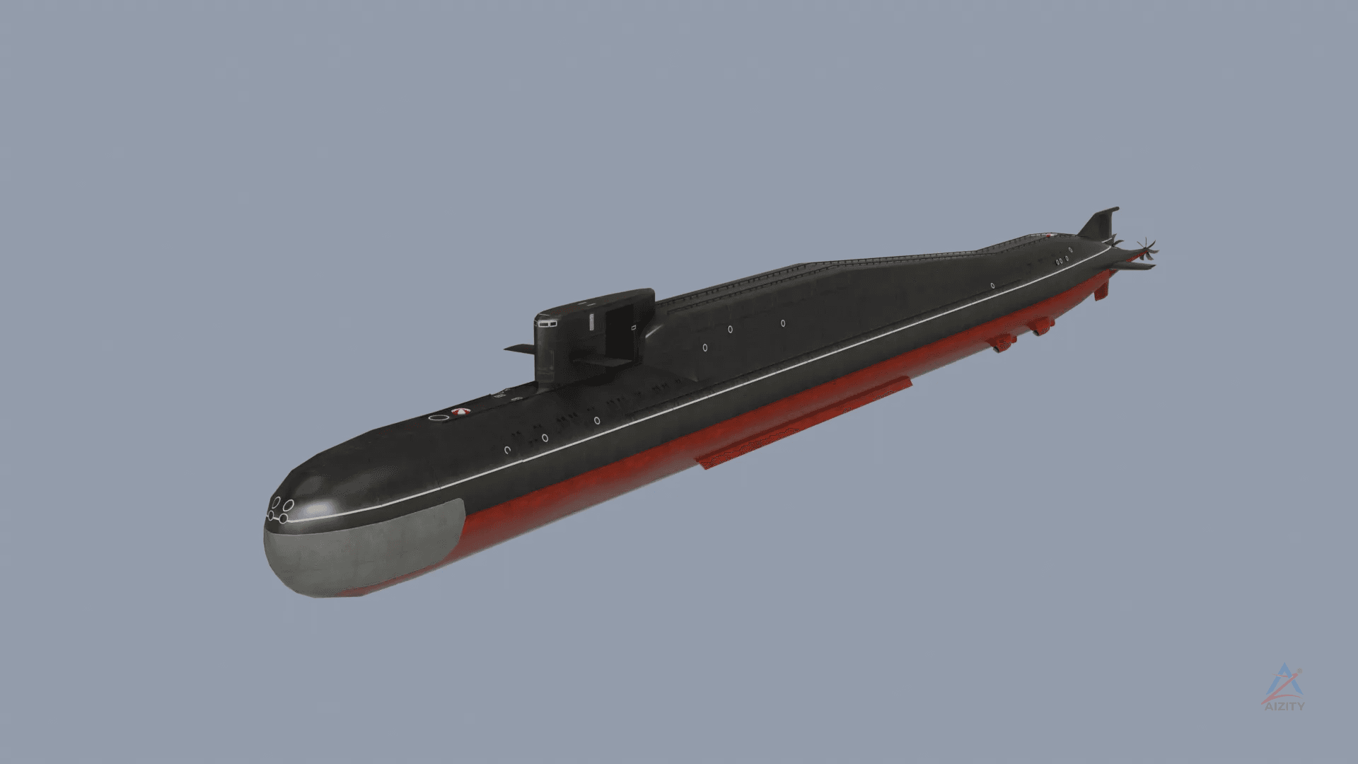 The Delta IV-class submarine - 3D model