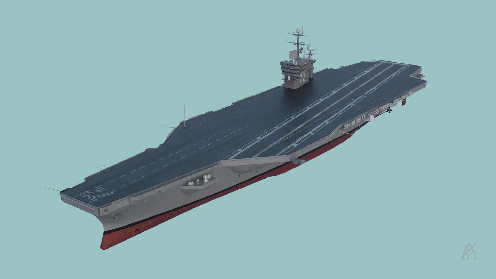 Uss Abraham Lincoln (cvn-72) Aircraft Carrier 3D Model