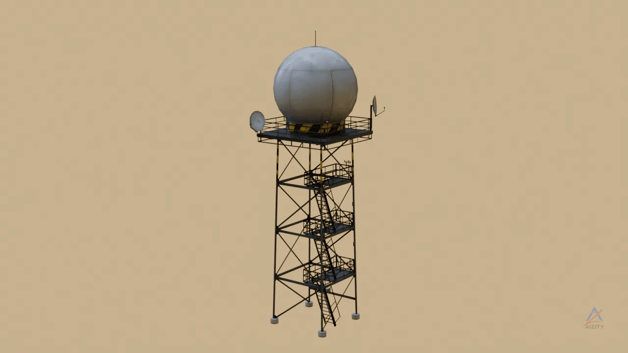 Weather Radar Dome – 3D Model