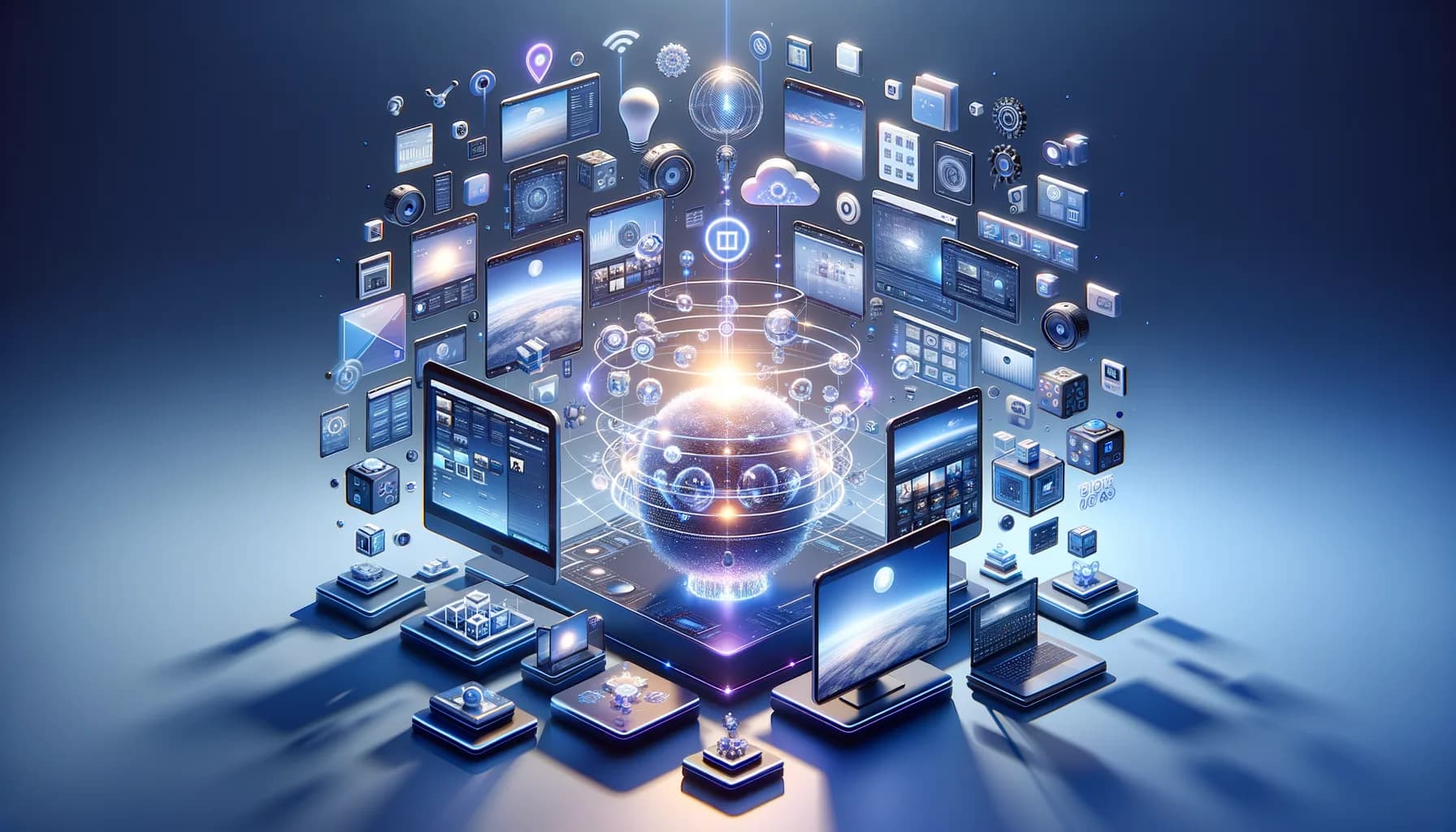 Cinematic Premium Hero Wallpaper for a Modern Creative Platform Called Aizity