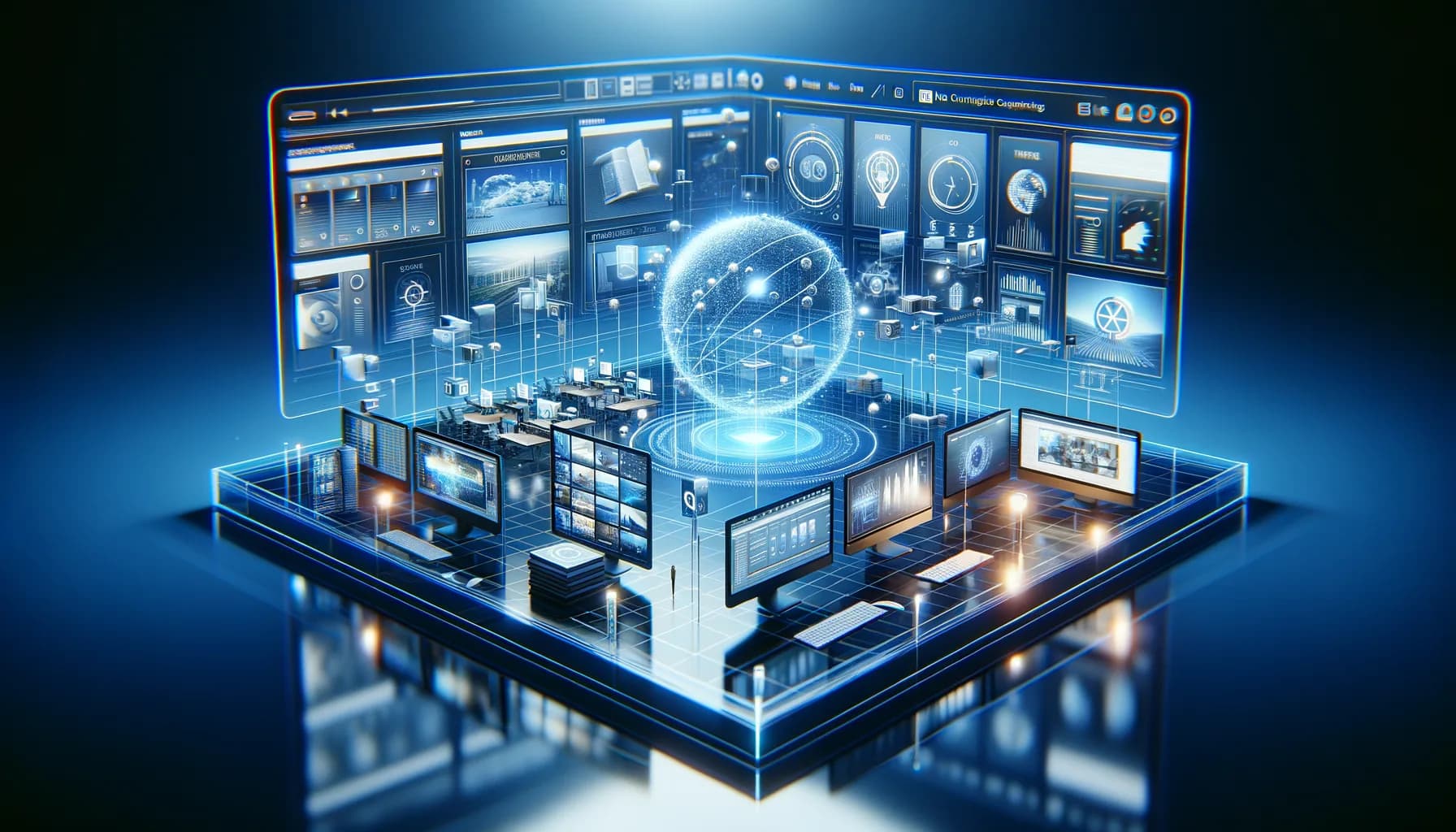 Cinematic Premium Hero Wallpaper for a Modern Creative Platform Called Aizity