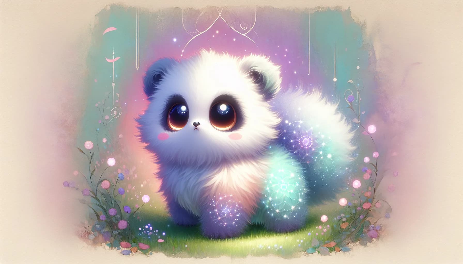 Imaginative, Fantasy Creature Inspired by a Panda
