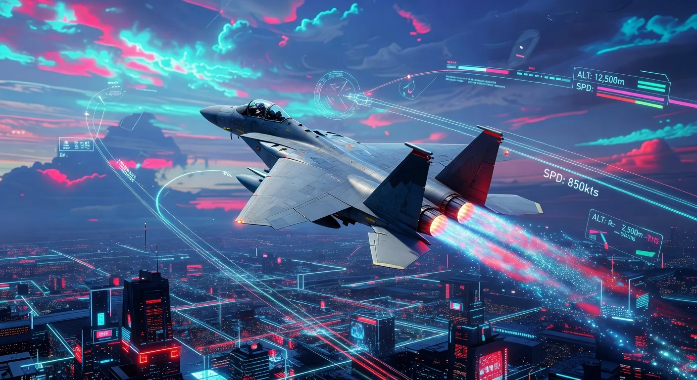 Simulating Aerial Missions with F-15E Strike Eagle in 3D Worlds