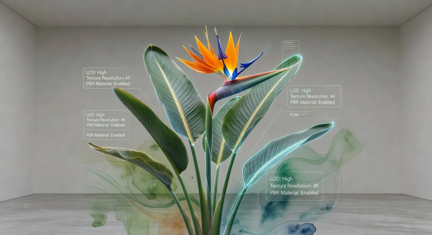 How Bird of Paradise 3D Model Transforms Modern Product Visualization